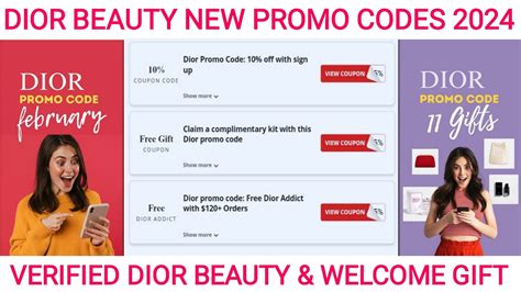 dior promo code usa|free dior gift codes.